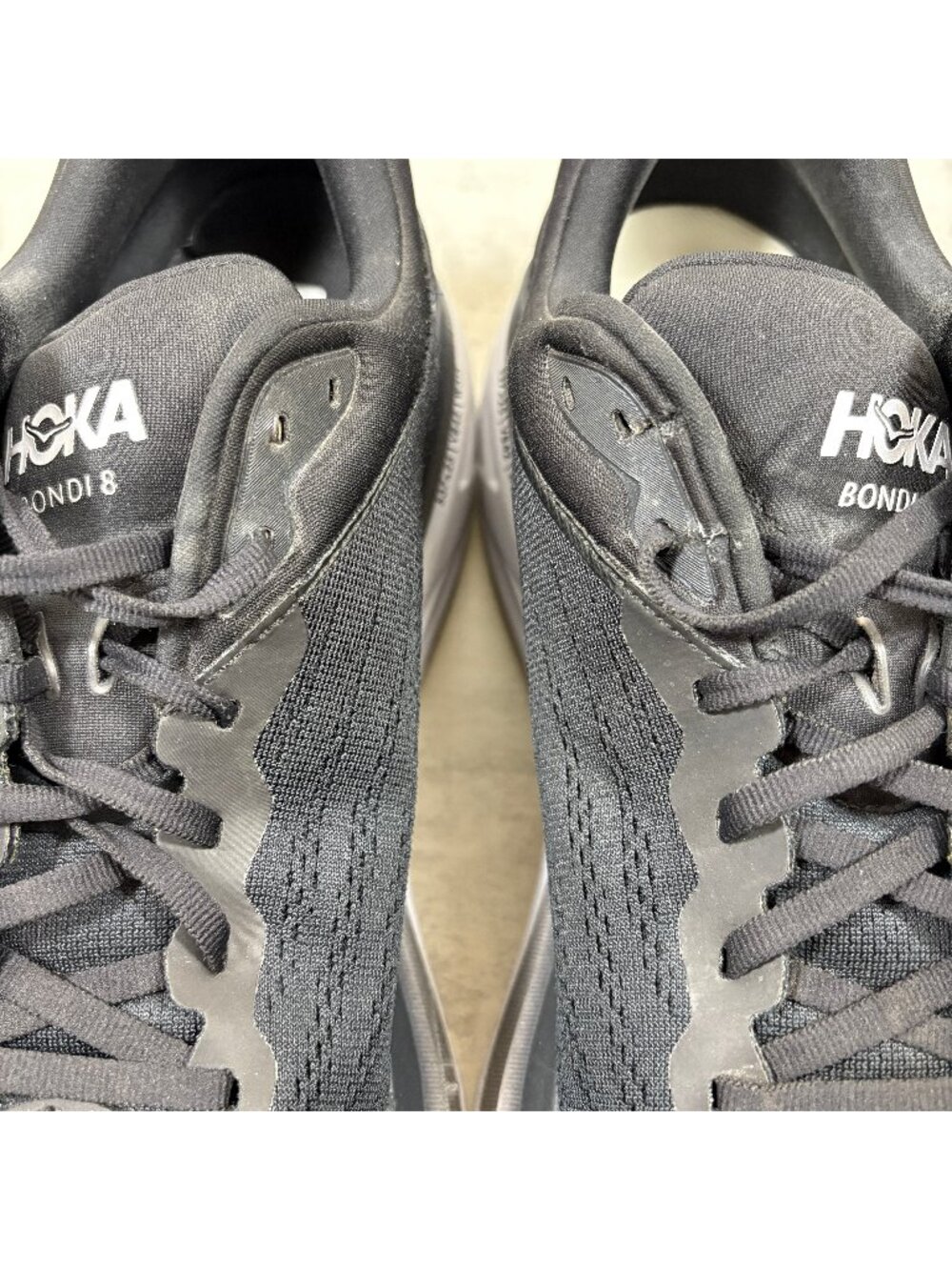 Hoka One One Bondi 8 Running Shoes - Men's Size 14 D - Black - Picture 8 of 12
